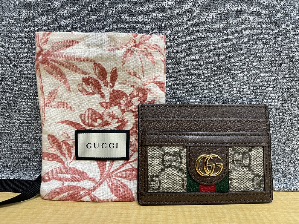 GUCCI 523159・2149 GGスプリームス オフディア カードケース