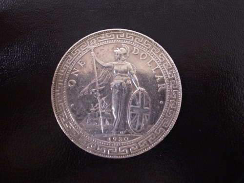 香港 イギリス 貿易銀 1ドル 壹圓銀貨 1930年銘
