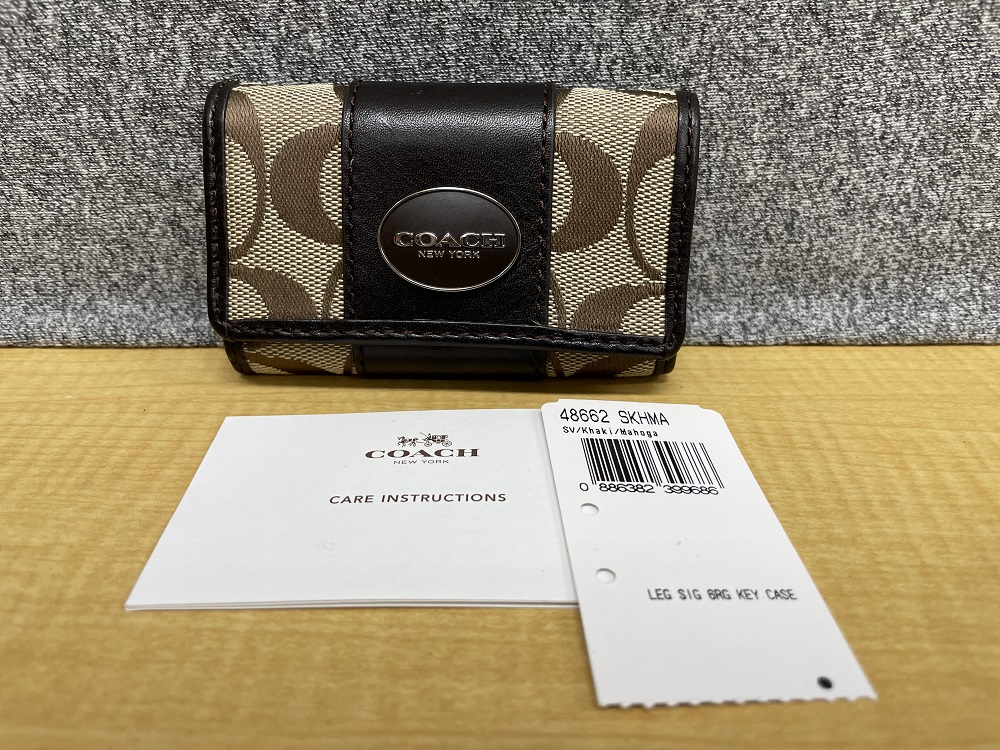 COACH 48662 レガシーシグネチャー6連キーケース