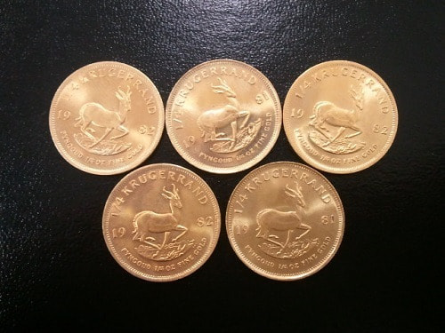 南アフリカ共和国 K22クルーガーランド金貨 1/4オンス