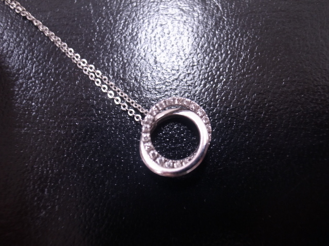 VENDOME AOYAMA K18WGダブルサークルネックレス